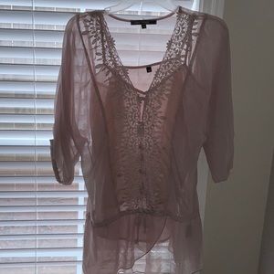 🤭 LOVE STITCH 2piece blouse - size M